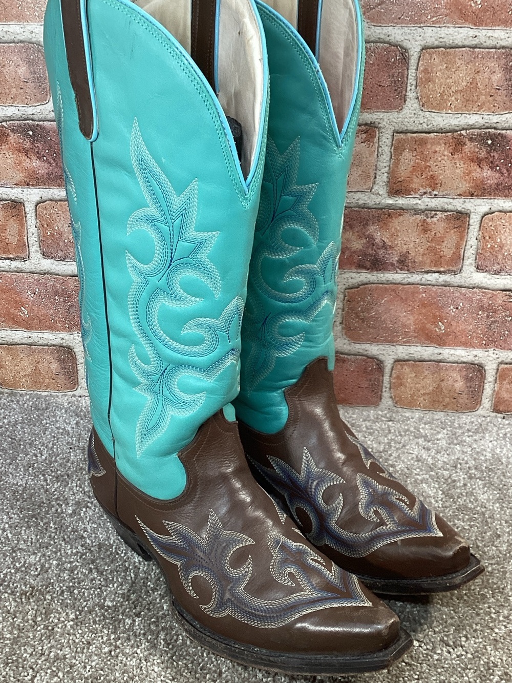 Lane boots Vintage womens tall western cowboy boots size 9
